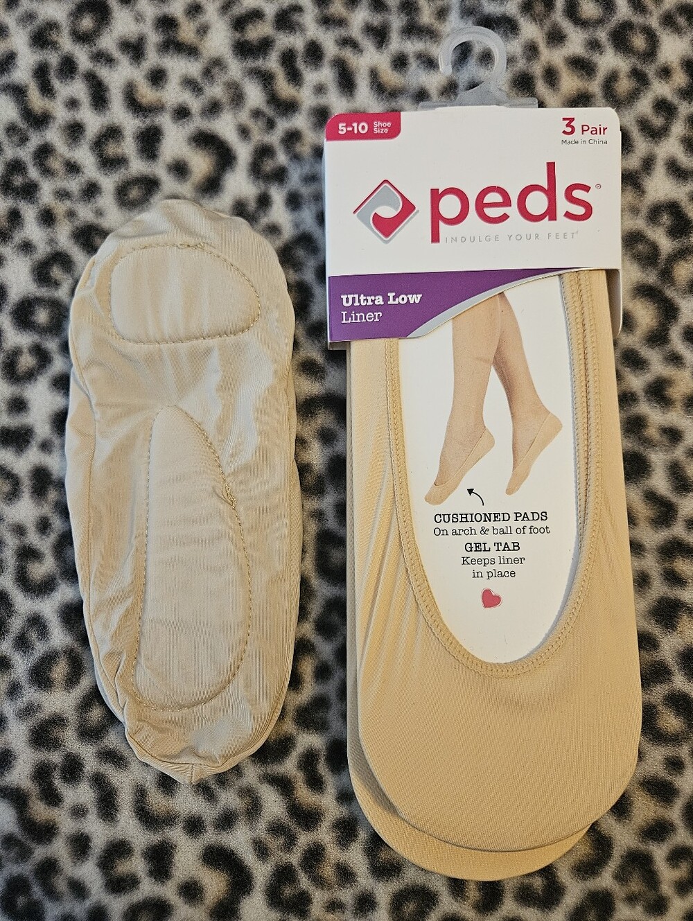 Peds Ultra Low Liner Socks - 105 Nude (3 Pack), Size 5-10 (2 New, 1 NWOT)